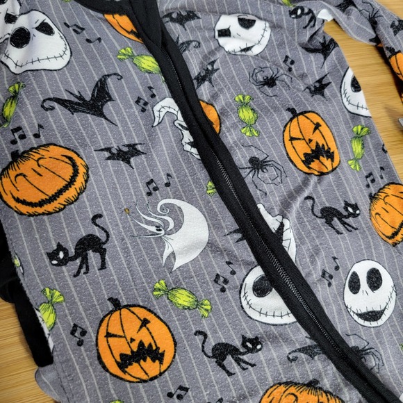 Little Sleepies Disney The Nightmare Before Christmas Zippy Romper 3-6 Months - Picture 5 of 6